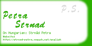 petra strnad business card